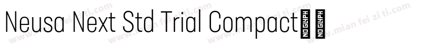 Neusa Next Std Trial Compact字体转换